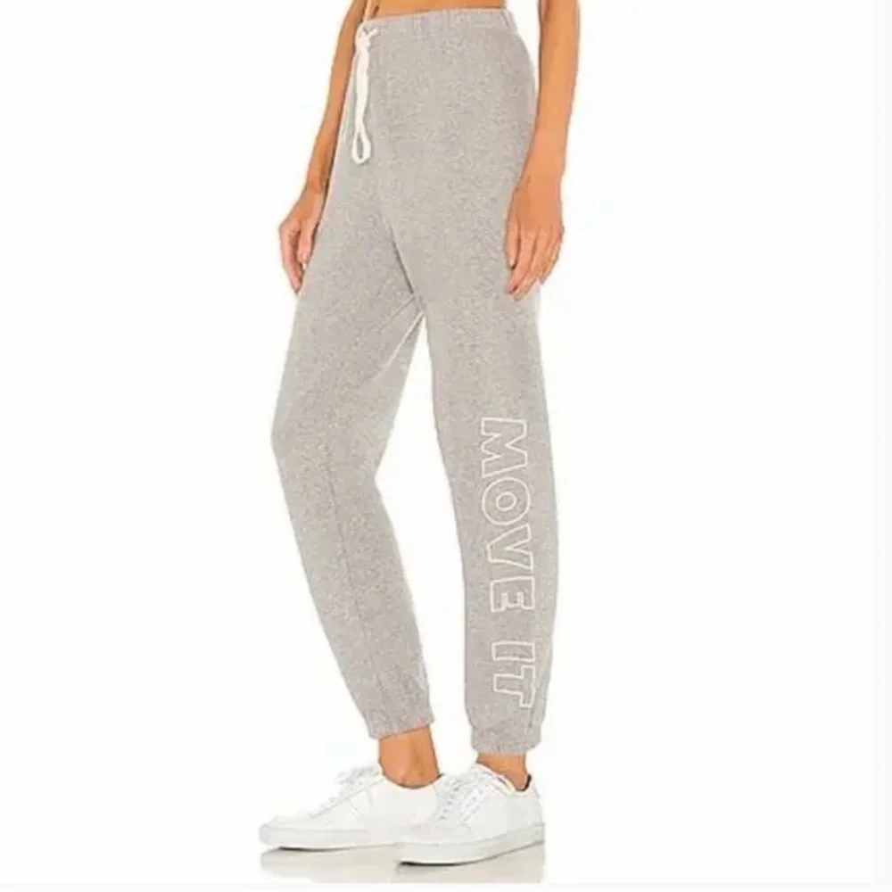 Mother The Bender Sweatpants Size XS NWT Move It Heather Gray Joggers Retro - Picture 4 of 7